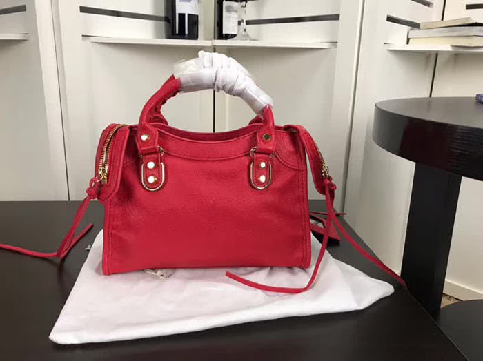 BALENCIAG巴黎世家 經典機車 原版山羊皮 包邊五金款 簡單時尚風格 手提肩背斜挎包  BL1430